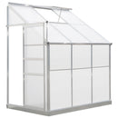 Outsunny Walk-In Garden Greenhouse Cold Frame Aluminum Polycarbonate 6 x 4ft