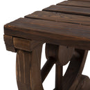Outsunny Wooden Garden Stool/Bench - Brown