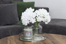 Heritage Candle 22oz Glass Jar Bubble Lid Natural Cotton
