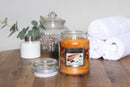 Heritage Candle 22oz Glass Jar Bubble Lid - Vanilla Cinnamon