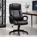 Vinsetto High Back Brown Executive Office Chair 6- Point Vibration Massage Extra Padded Swivel Ergonomic Tilt Desk Seat