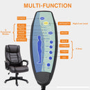 Vinsetto High Back Brown Executive Office Chair 6- Point Vibration Massage Extra Padded Swivel Ergonomic Tilt Desk Seat