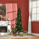HOMCOM Christmas Tree Pencil 6.5' with 27 Pine Cone