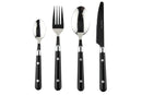 Apollo Cutlery Set Bistro Black 16 Piece