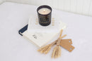 Liberty Candle Black Diamond Ambient Candle 7oz Black Glass Jar Jasmine Spa