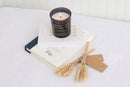 Black Diamond Ambient Candle 7oz Black Glass Jar Rose & Qud