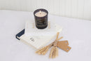 Liberty Candle Black Diamond Ambient Candle 7oz Black Glass Jar Caribean Splash