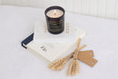 Liberty Candle Black Diamond Ambient Candle 7oz Black Glass Jar Lime Mojito