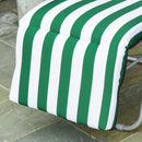 Outsunny Set of 2 Garden Patio Outdoor Sun Recliners Loungers Folding Foldable Multi Position Relaxers Chairs with Cushions Fire Retardant Sponge (Green White)