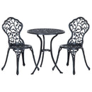 Outsunny Garden Coffee Set - Black