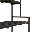 Outsunny 3 Tiered Plant Rack Stand with Hanging Hooks for Indoor Outdoor Use