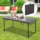 Folding Lightweight Picnic Table - Brown