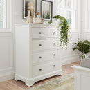 Warwick Classic White  Chest of Drawers 2 Over 3 80 x 40 x 95 cm