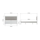 Warwick Classic White  Bed 5' King 165 x 213 x 105 cm