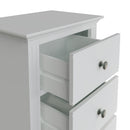 Warwick Classic White  Chest of 5 Drawers - Narrow 50 x 36 x 115 cm