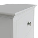 Warwick Classic White  Chest of 5 Drawers - Narrow 50 x 36 x 115 cm