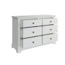 Warwick Classic White  Chest of 6 Drawers 115 x 40 x 78 cm