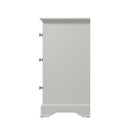 Warwick Classic White  Chest of 6 Drawers 115 x 40 x 78 cm