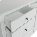 Warwick Classic White  Chest of 6 Drawers 115 x 40 x 78 cm