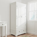Warwick Classic White  Wardrobe 2 Door 90 x 52 x 185 cm