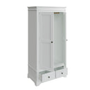 Warwick Classic White  Wardrobe 2 Door 90 x 52 x 185 cm