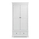 Warwick Classic White  Wardrobe 2 Door 90 x 52 x 185 cm