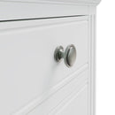 Warwick Classic White  Bedside Table with 3 Drawers 40 x 33.5 x 56.5 cm