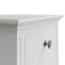 Warwick Classic White  Bedside Table with 3 Drawers 40 x 33.5 x 56.5 cm