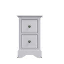 Keswick Moonlight Grey  Bedside Table with 2 Drawers 35 x 32 x 56.5 cm