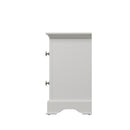 Warwick Classic White  Bedside Table with 2 Drawers 35 x 32 x 56.5 cm