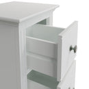 Warwick Classic White  Bedside Table with 2 Drawers 35 x 32 x 56.5 cm