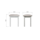 Warwick Classic White  Stool 42 x 35 x 48 cm