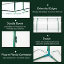 Outsunny Tunnel Greenhouse Green Grow House 200 x 100 x 80cm