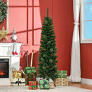 HOMCOM Christmas Tree Pencil 5.5' with 21 Pine Cone