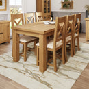 Tunbridge Oak Butterfly Extending Table 1.7m with Metal Runner 170 x 90 x 78 cm