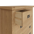 Tunbridge Oak Chest of Drawers 2 Over 3 80 x 40 x 95 cm