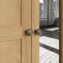 Tunbridge Oak Wardrobe 3 Door with Mirror 149 x 57 x 200 cm