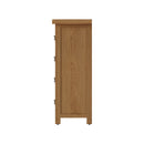 Tunbridge Oak Chest of 4 Drawers - Narrow 55 x 38 x 100 cm