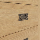 Tunbridge Oak Chest of 4 Drawers - Narrow 55 x 38 x 100 cm