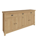 Tunbridge Oak Sideboard 4 Door 200 x 45 x 100 cm