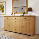 Tunbridge Oak Sideboard 4 Door 200 x 45 x 100 cm