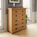 Tunbridge Oak Chest of Drawers 4 Over 3 100 x 45 x 121 cm