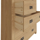 Tunbridge Oak Chest of Drawers 4 Over 3 100 x 45 x 121 cm
