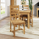 Tunbridge Pair of Oak Finish Ladder Back Chair