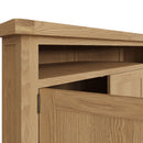 Tunbridge Oak Corner TV Unit  100 x 50 x 60 cm