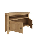 Tunbridge Oak Corner TV Unit  100 x 50 x 60 cm