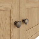 Tunbridge Oak Corner TV Unit  100 x 50 x 60 cm
