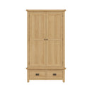 Tunbridge Oak Wardrobe 2 Door 2 Drawer 97 x 57 x 185 cm