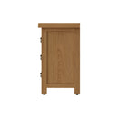 Tunbridge Oak Bedside Table with 3 Drawers 45 x 38 x 65 cm