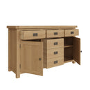 Tunbridge Oak Sideboard 2 Door 6 Drawer 155 x 45 x 90 cm
